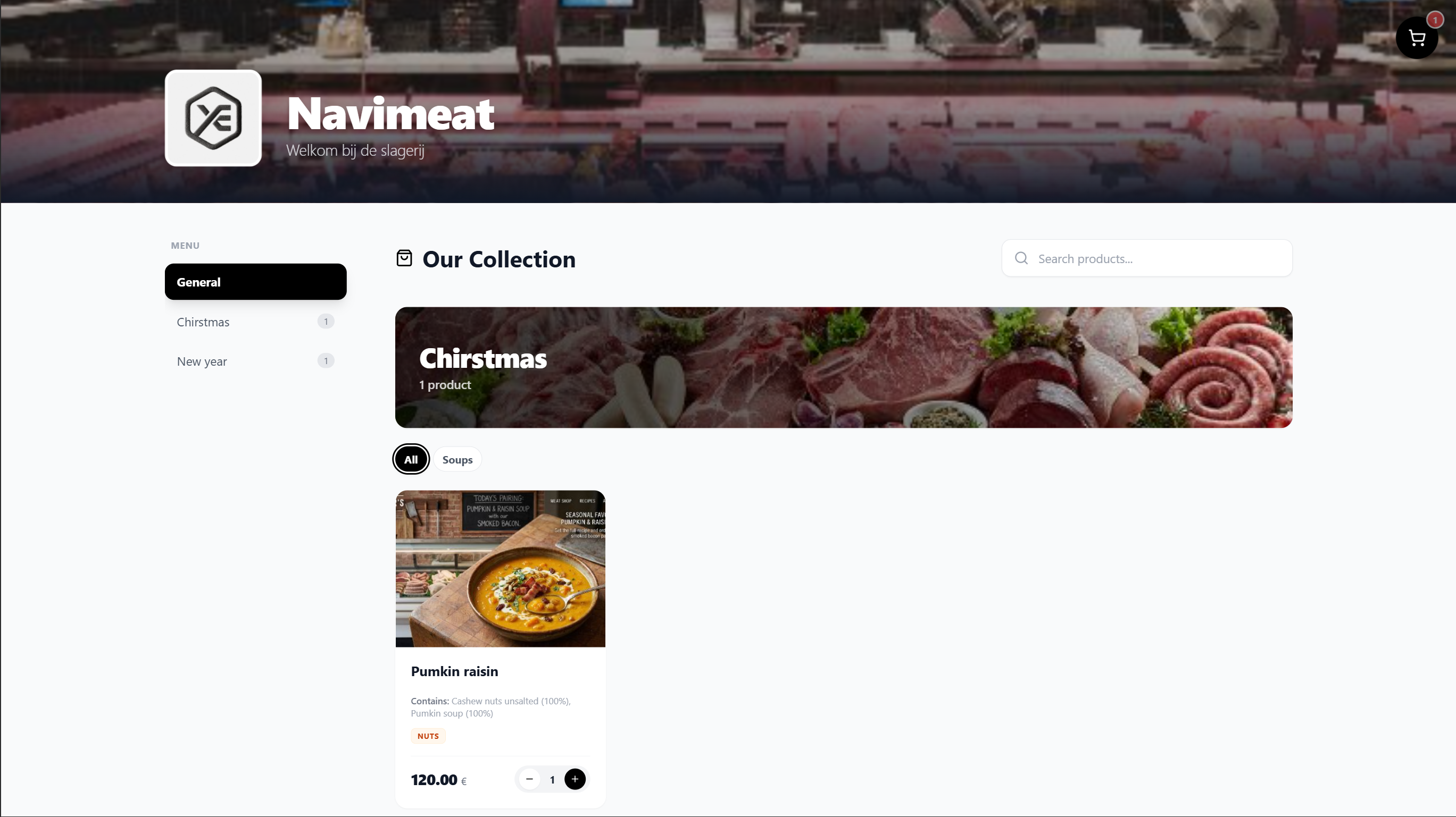 Navimeat webshop